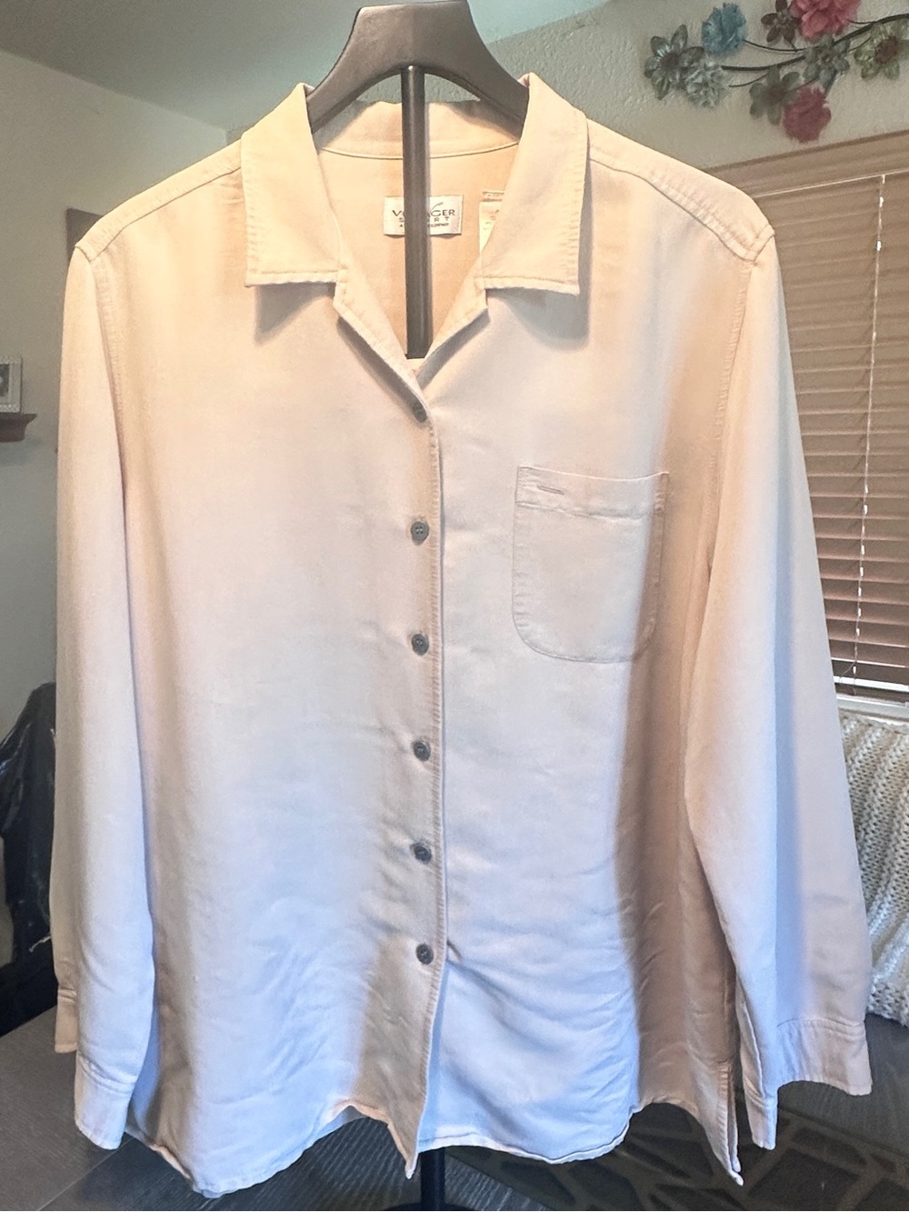 Super soft cream colored Button-Up Shirt Jacket